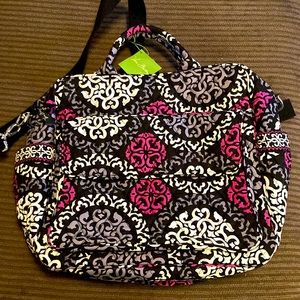 Canterberry Magenta Convertible Baby Bag laptop/ Weekend bag